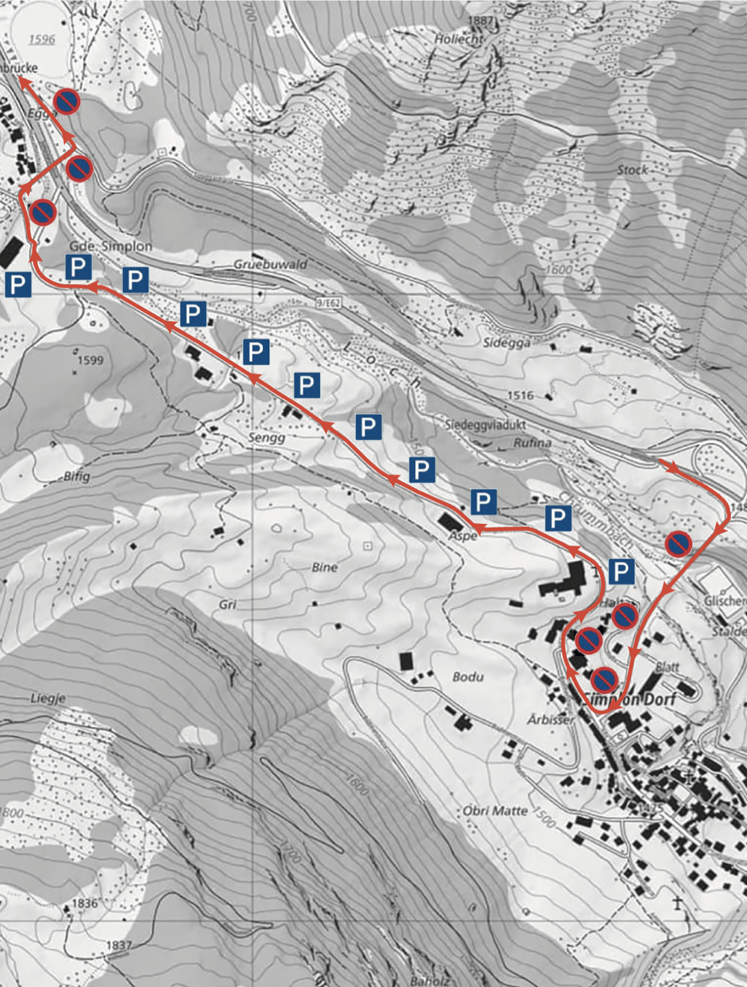 Situationsplan Parkplätze OMF25